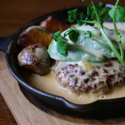 ジューシーハンバーグ｜カフェ寛味堂